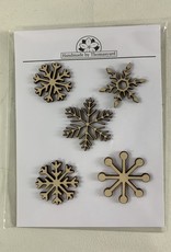 Davisyard Snowflake Ornament Set (Birch)