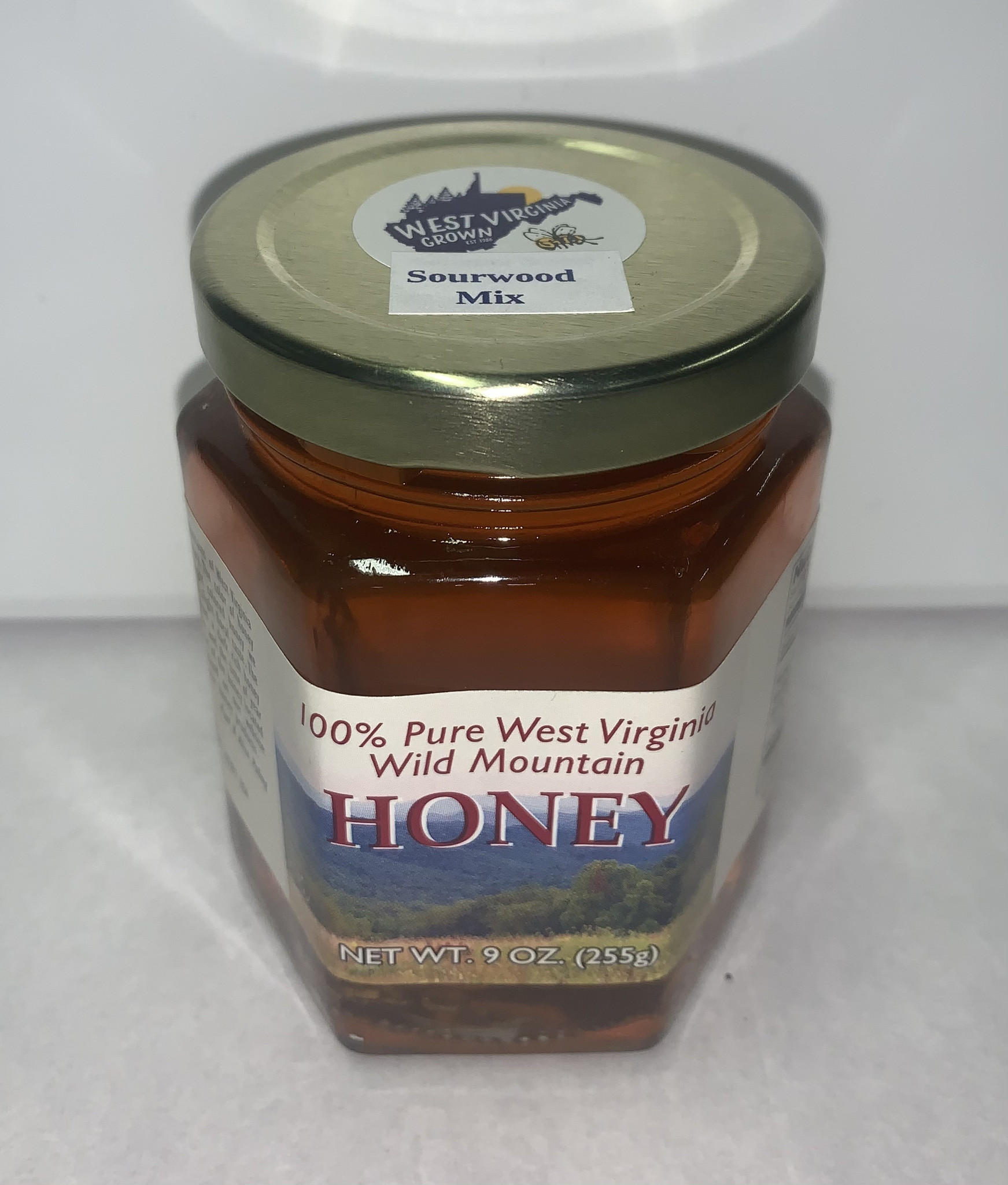 Mtn State Honey 9 oz. Sourwood Hex Jar THOMASYARD