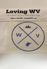 Loving WV WV Seal Blue Decal