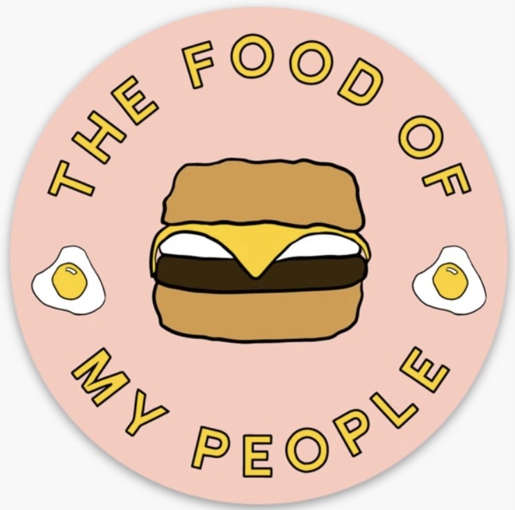 Loving WV Food of My People -Tudor Sticker