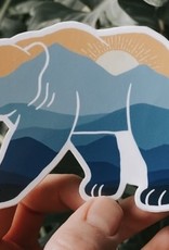 The Hippie's Daughter Mountain bear  Sticker