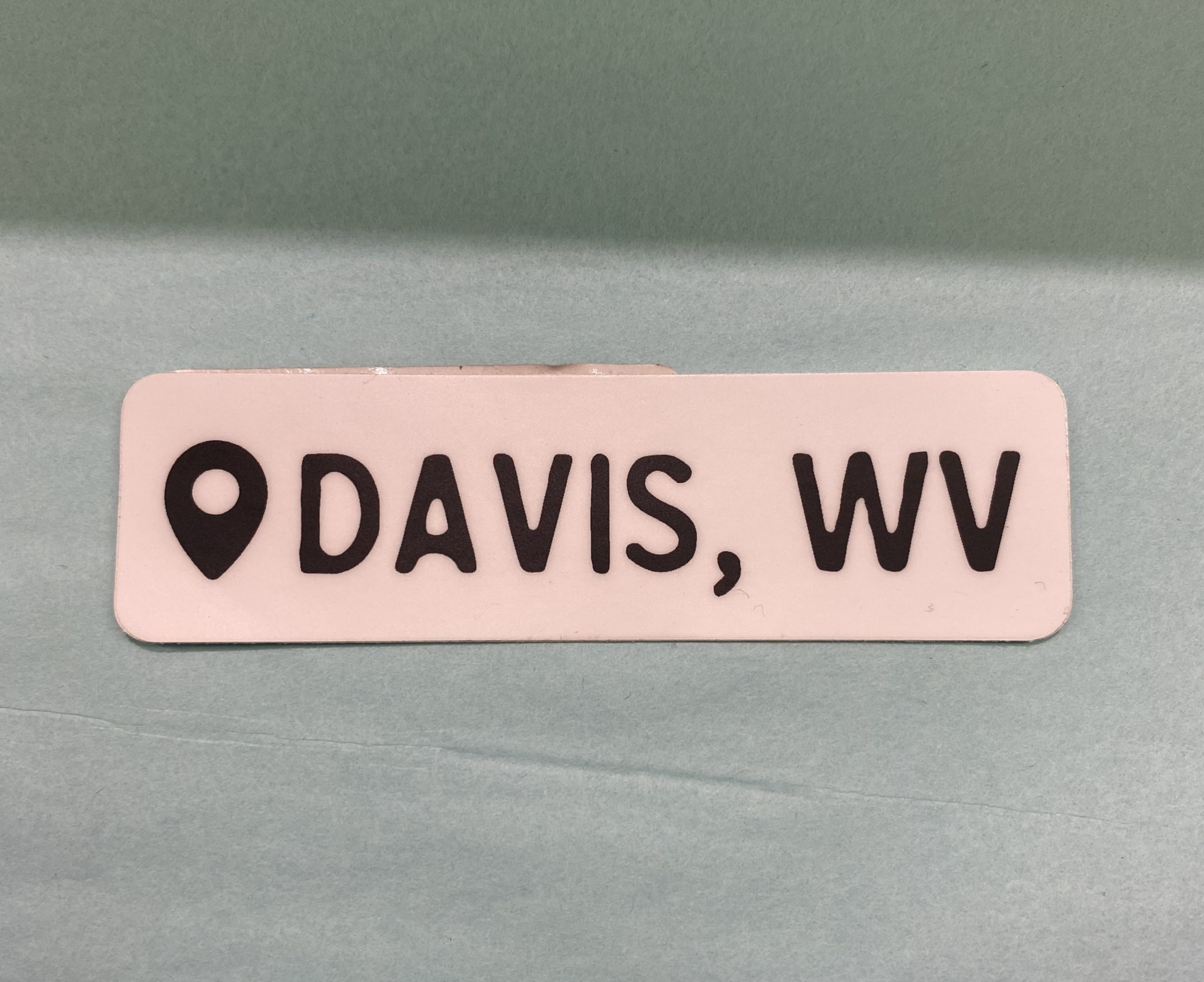 The Hippie's Daughter Davis WV Location Sticker