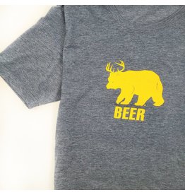 Montana Beer Tee Bear + Deer = Beer