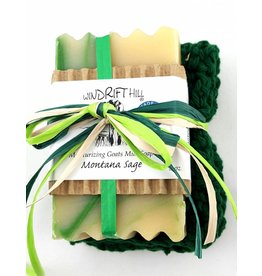 Windrift Hill Montana Sage Soap with Cloth