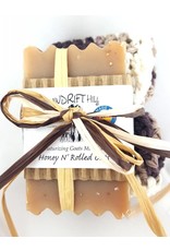 Windrift Hill Honey N Rolled Oats Soap with Cloth