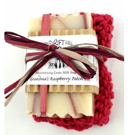 Windrift Hill Grandma's Raspberry Patch Soap with Cloth