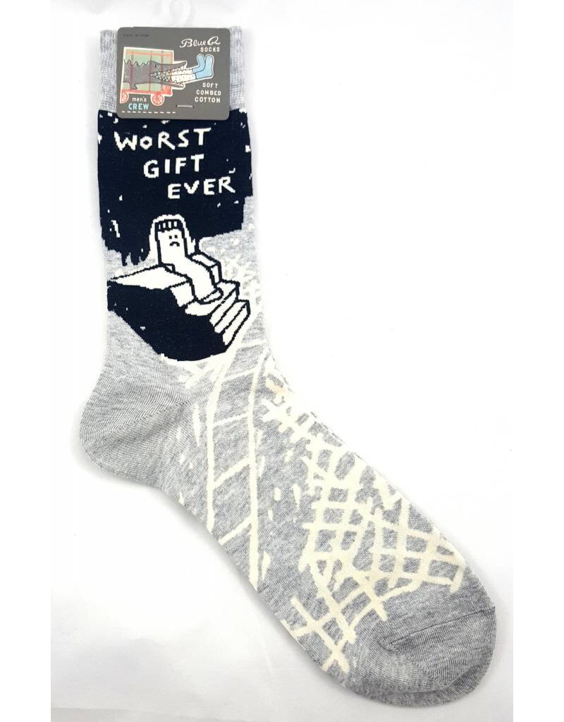 Blue Q Crew Sock - Worst Gift Ever