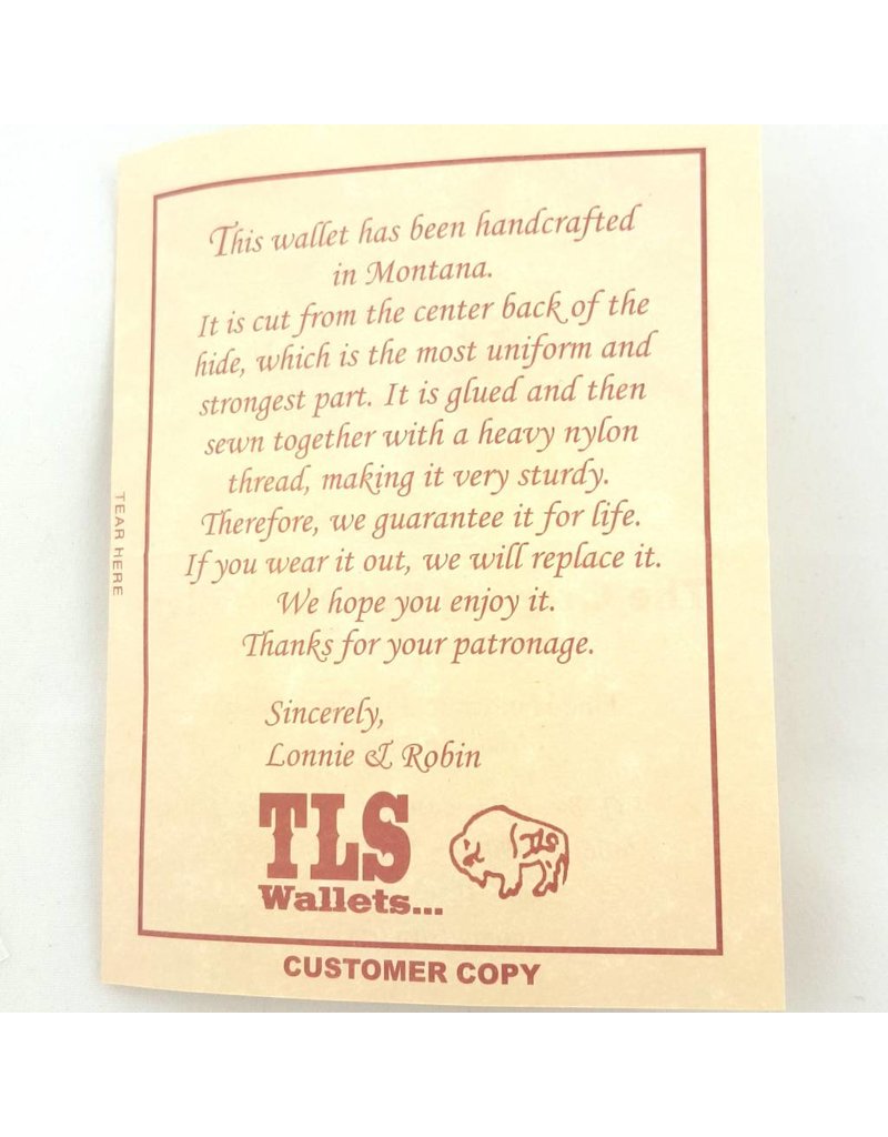 TLS Wallets TLS  Card Case Mahogany