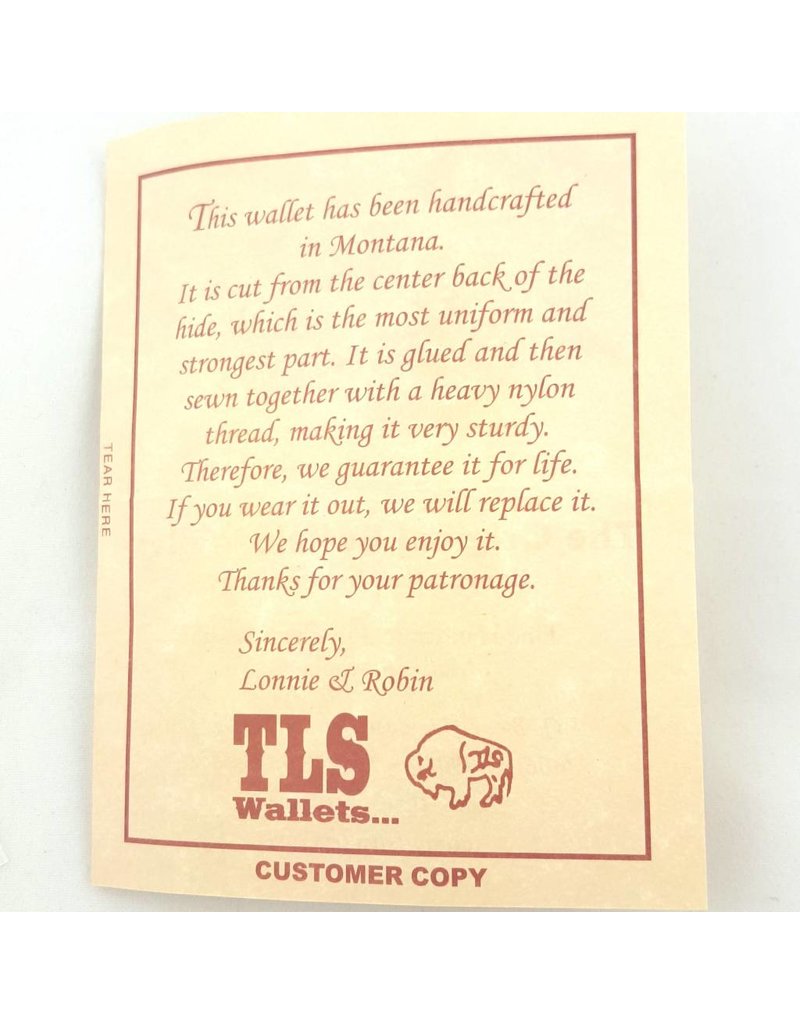 TLS Wallets TLS Card Case Chocolate