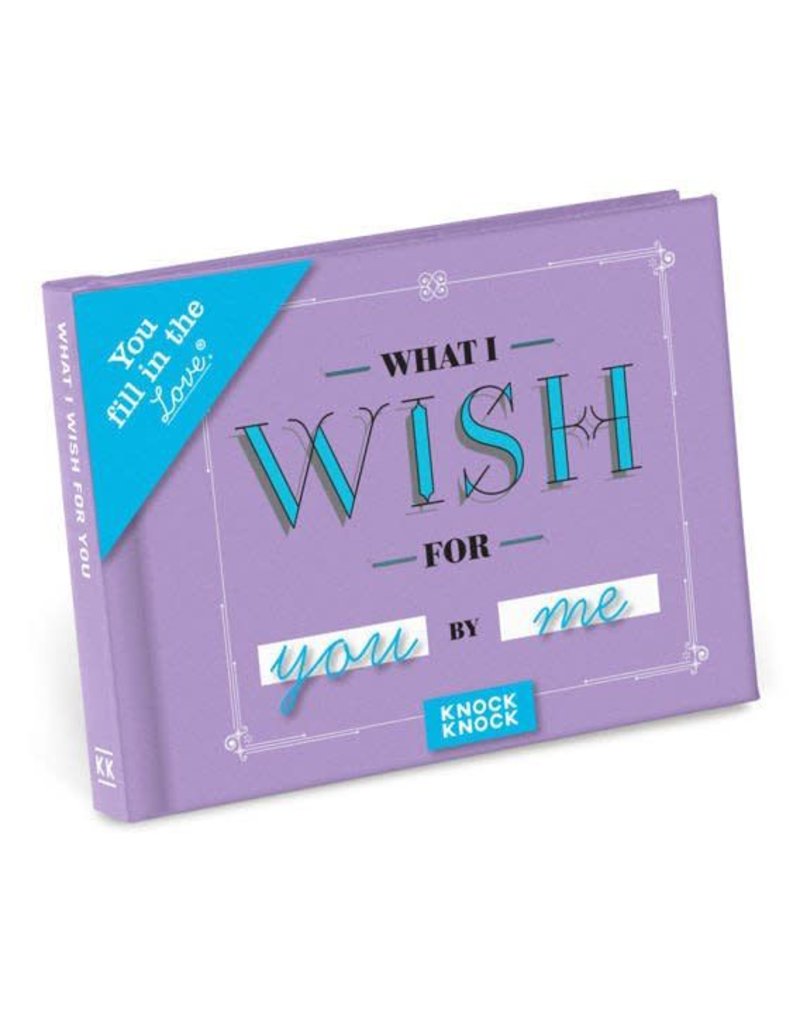 Knock Knock FILL IN JOURNAL WISH FOR YOU