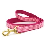 Up Country Pink Gingham Dog Lead