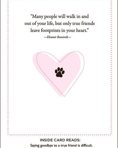 Dog Sympathy Card Messages Luxepets Paws And Love Pet Sympathy Card - Feed Pet Purveyor