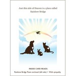 Luxe Pets Rainbow Bridge Pet Sympathy Card