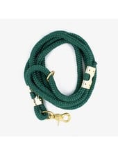 The Rover Boutique Marine Rope Leash, Forest Green