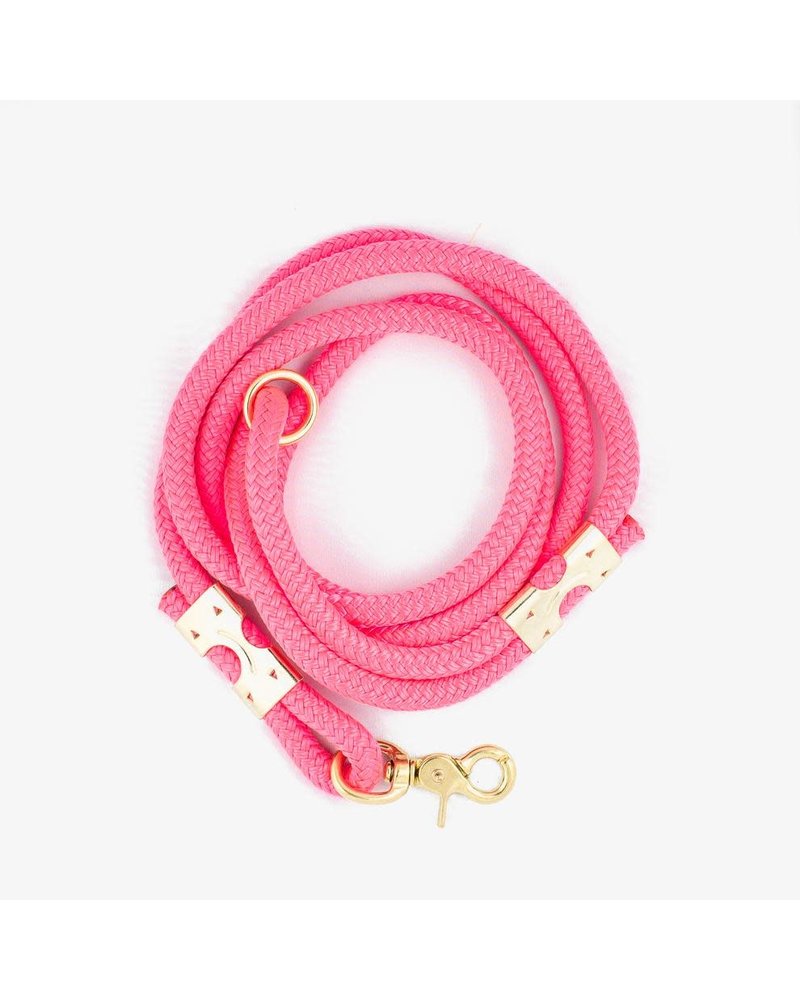 pink rope leash