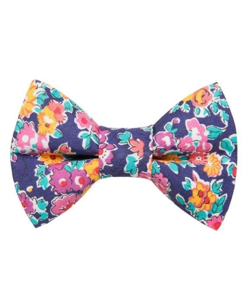 Sweet Pickles Designs Bow Tie Cat Collar, Purple Floral