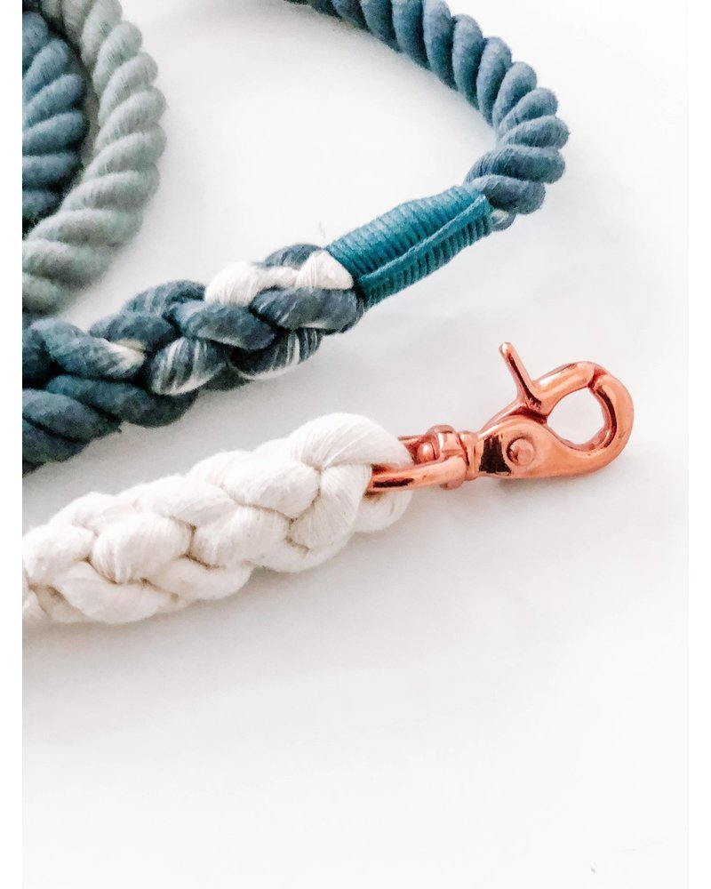 Woof + Wonder Co. Navy Ombre Rope Leash