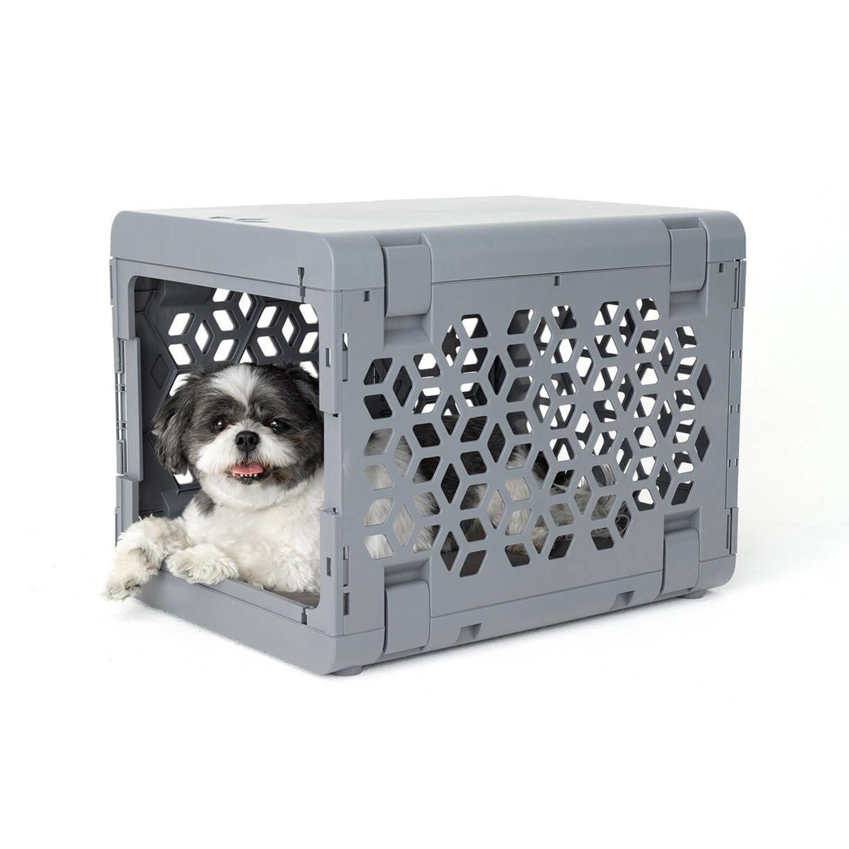 Paw Mate Grey Portable Soft Dog Cage Crate Carrier L – RawFood4Pets