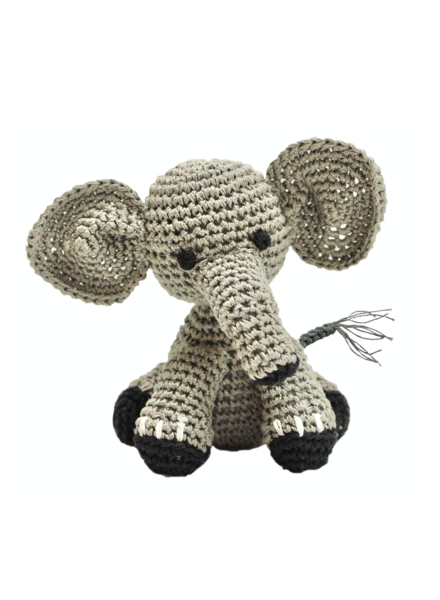 Pet Flys Crochet Knit Elephant Toy