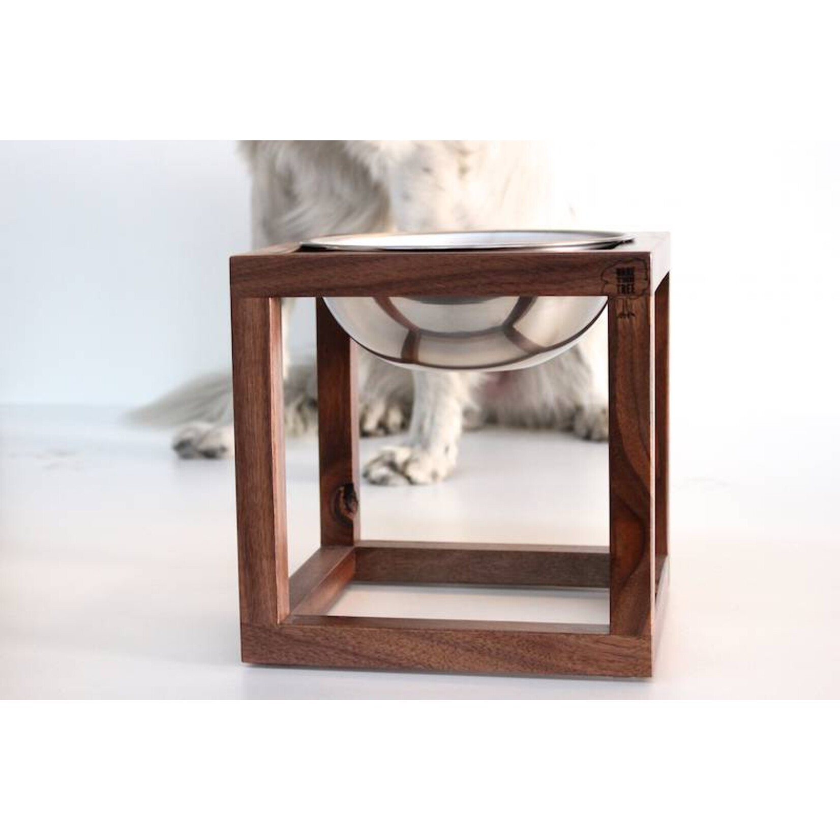 Warner Style Raised Dog Feeder made from Rescued Black Walnut with