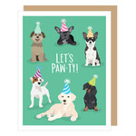 Apartment 2 Cards Let's Pawty Dogs Greeting Card