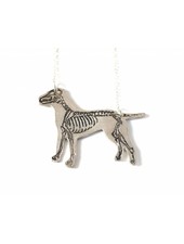 J. Topolski Skeleton Dog Necklace