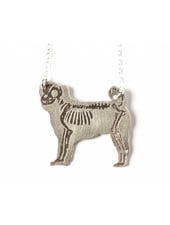 J. Topolski Skeleton Dog Necklace
