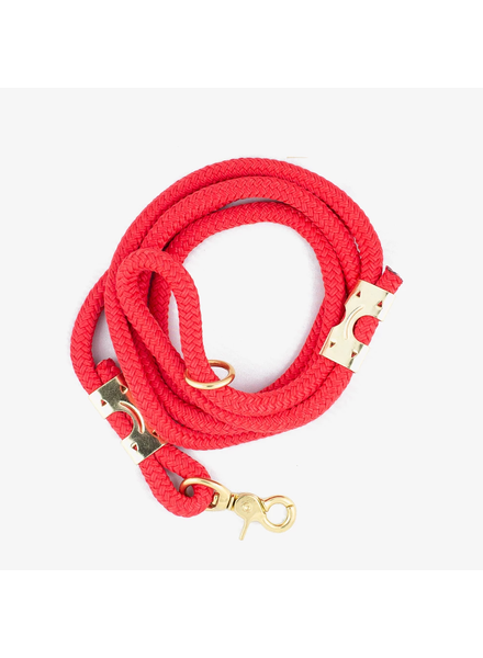 The Rover Boutique Marine Rope Leash, Red