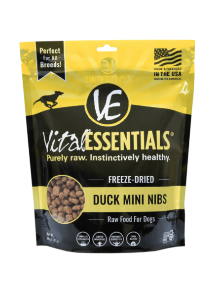 Vital Essentials Freeze-Dried Duck Mini Nibs 16oz