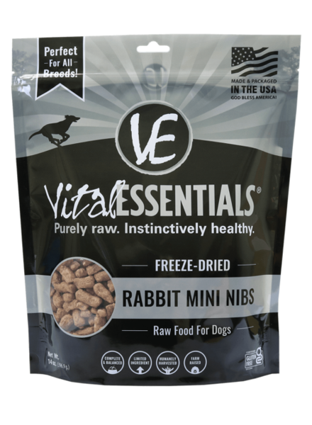 Vital Essentials Freeze-Dried Rabbit Mini Nibs 14oz
