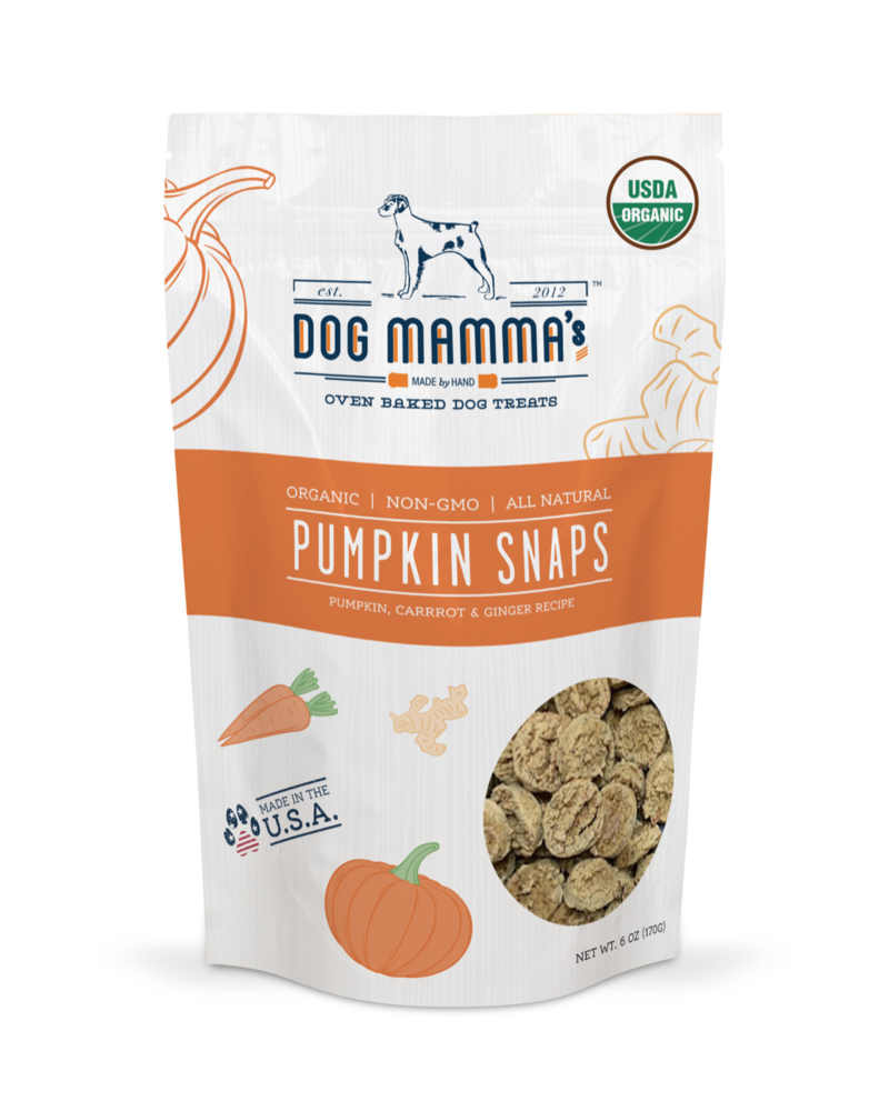 Dog Mamma's Pumpkin Snaps Organic Treats