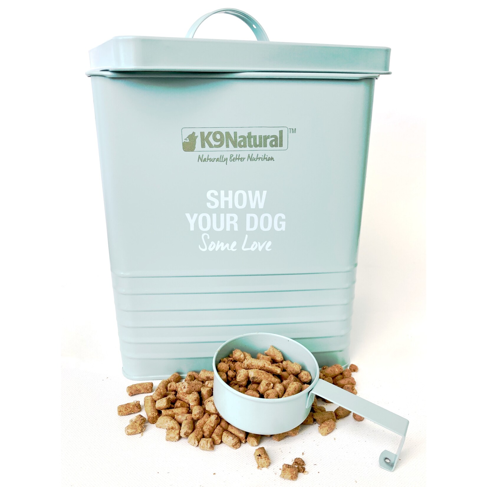 K9 Natural Dog Food Storage Tin & Scoop