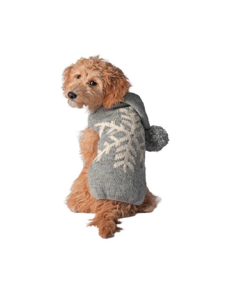 grey dog sweater