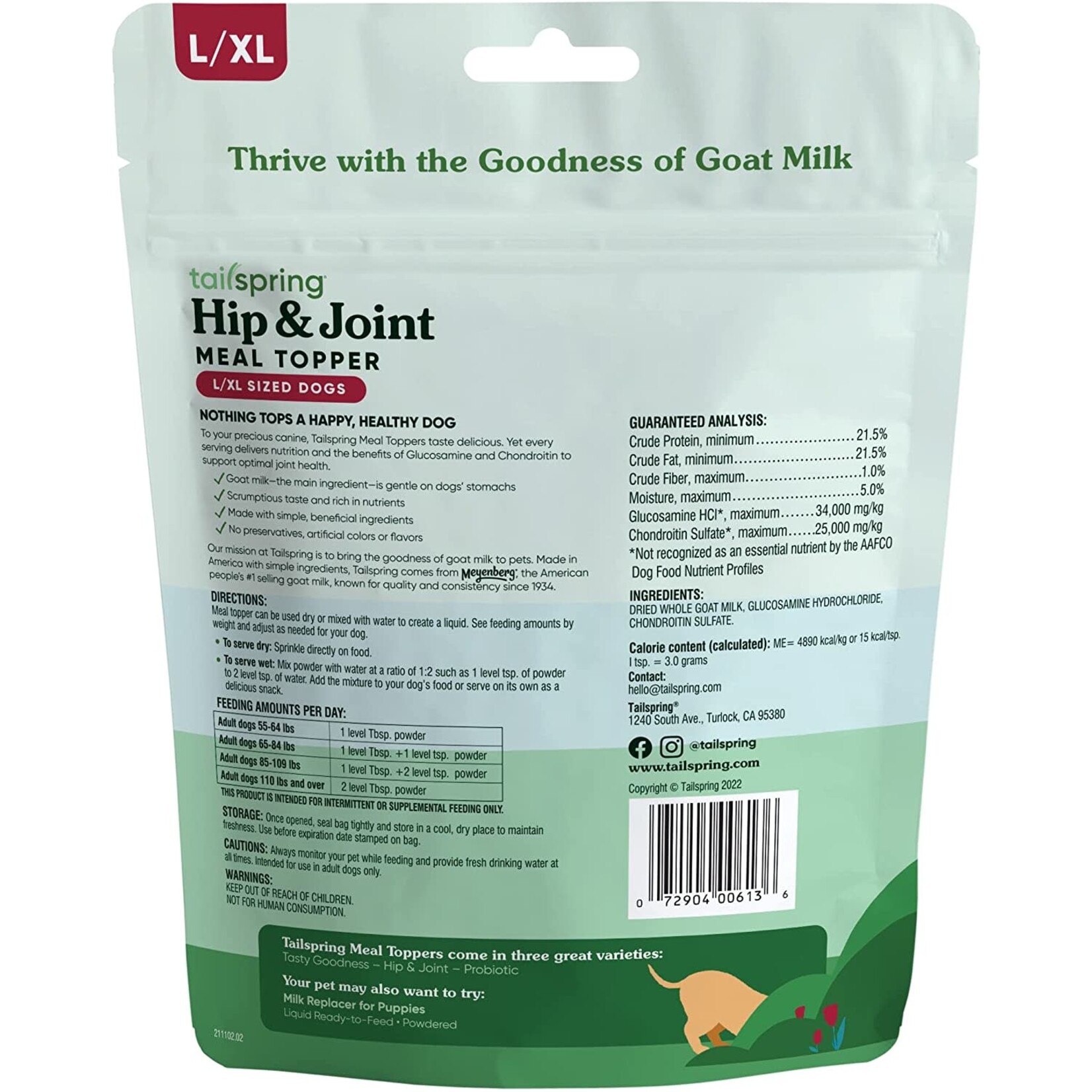 Tailspring Dog Meal Topper: Hip & Joint