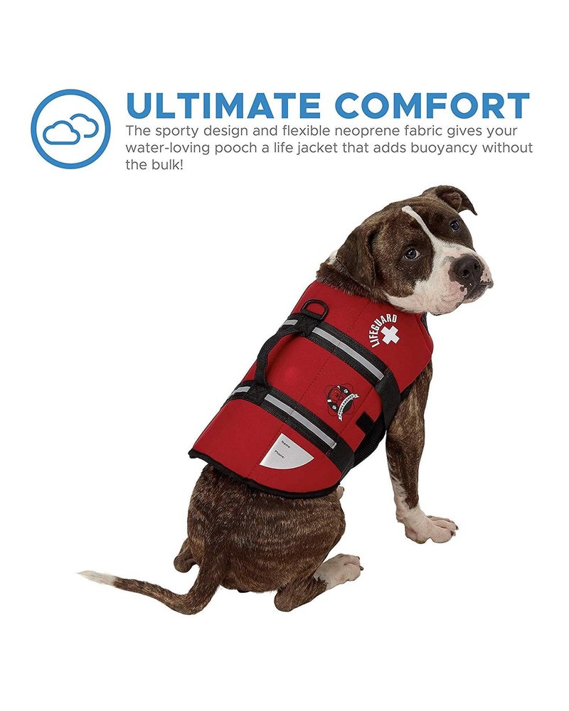 Paws Aboard Paws Aboard Red Neoprene Pet Life Vest