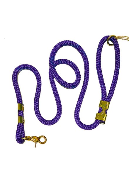 The Rover Boutique Marine Rope Leash, Purple