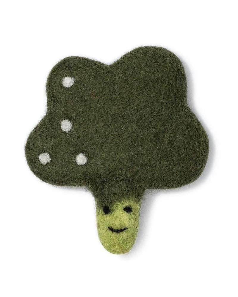 Love Thy Beast Broccoli Wool Toy Feed Pet Purveyor