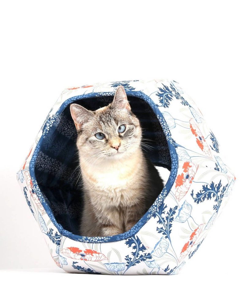 The Cat Ball Ball Bed, Nouveau Floral