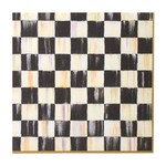 MacKenzie Childs Courtly Check Paper Napkins - dinner - gold