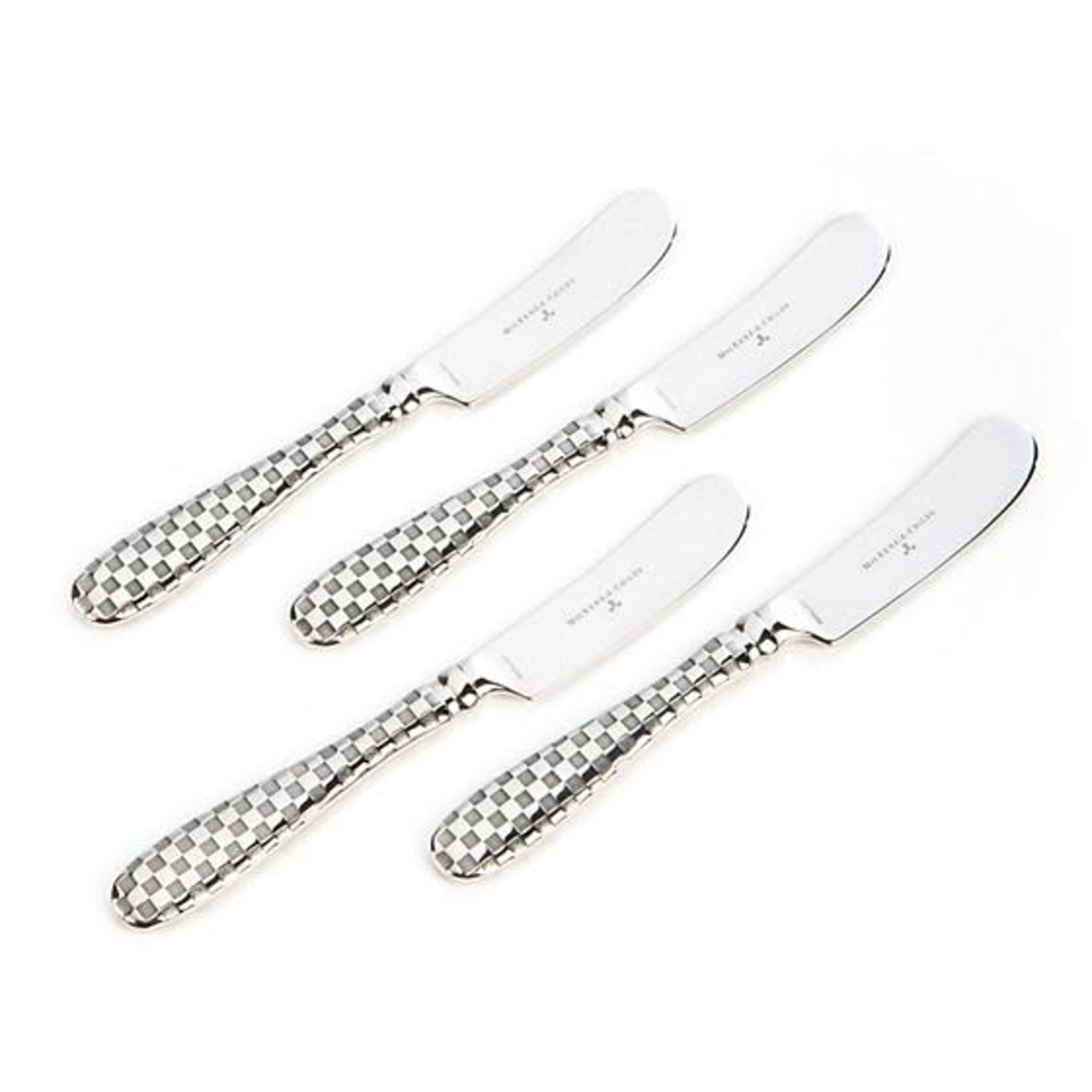 MacKenzie Childs Check Canape Knives - Set of 4