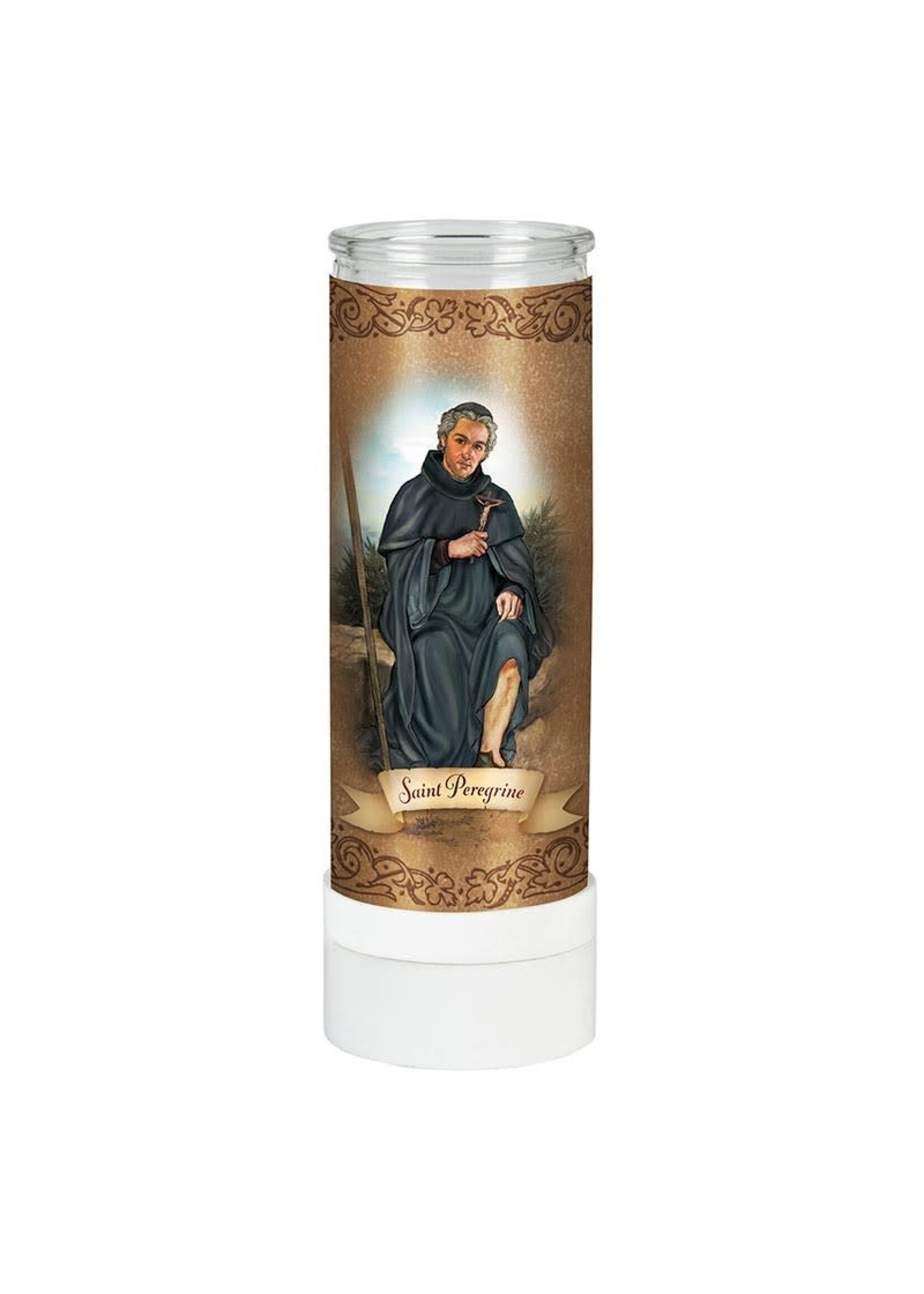 St. Peregrine Battery Operated Candle