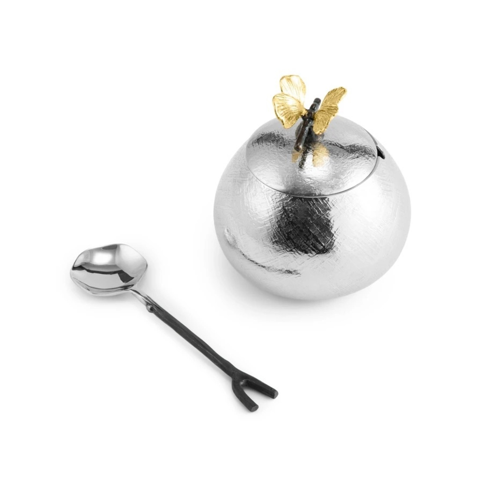 Michael Aram Butterfly Ginkgo pot with Spoon