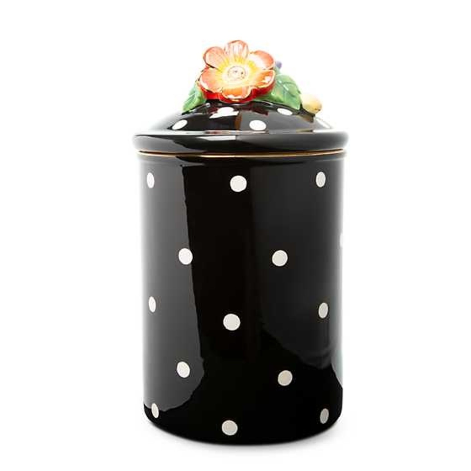 MacKenzie Childs Floradot Canister - Large
