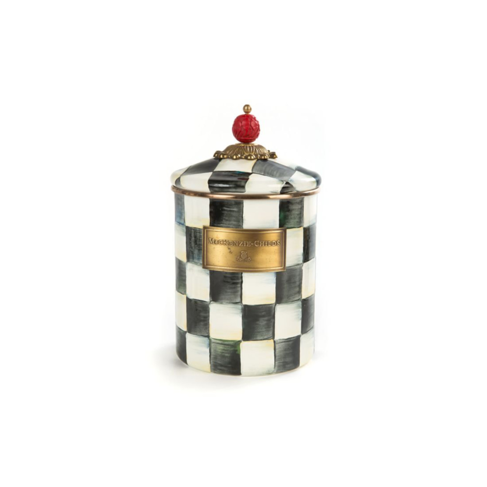 MacKenzie Childs Courtly Check Medium Canister
