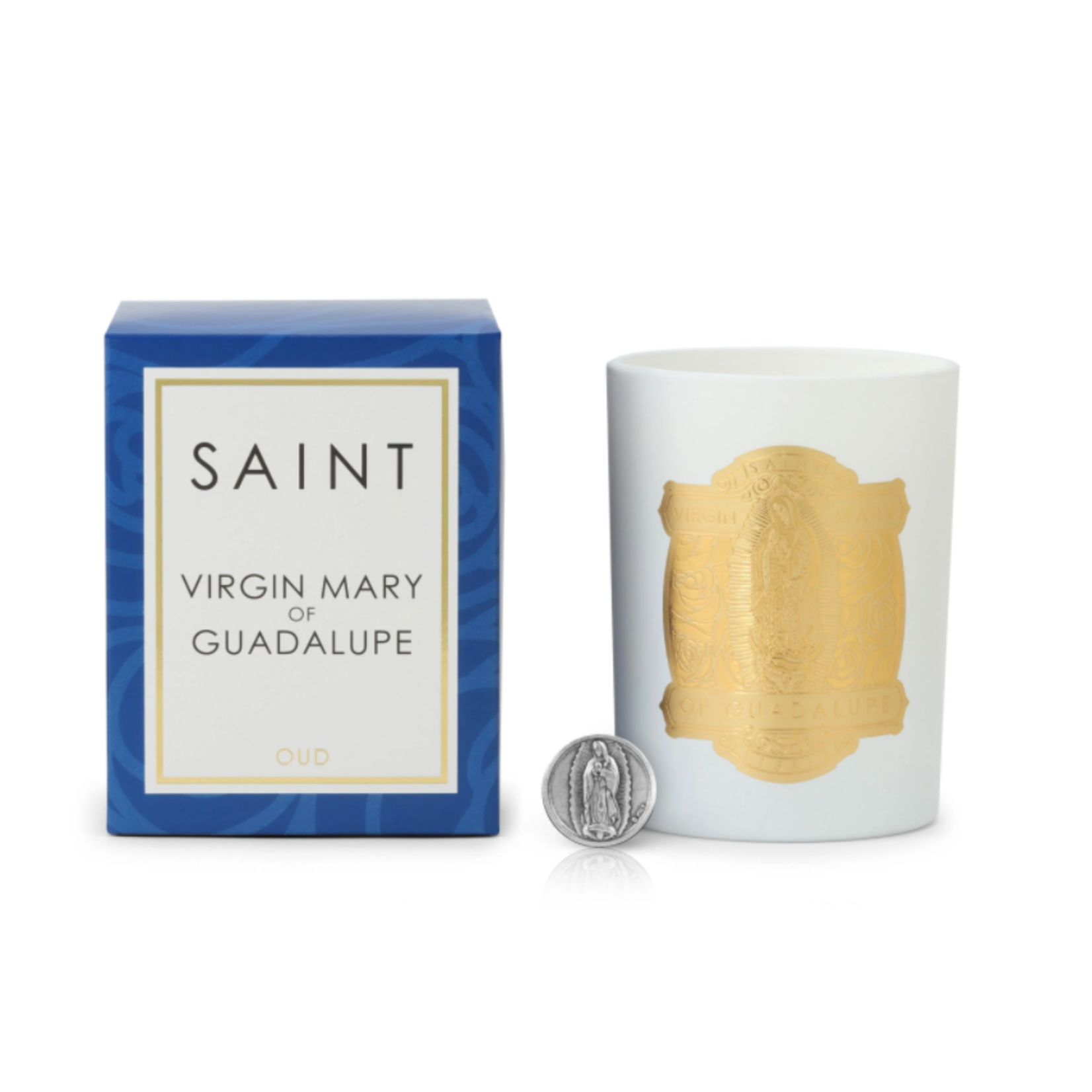 Saint by Ira DeWitt 14oz. Special Edition Candle - Virgin Mary of Guadalupe White