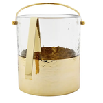 MudPie GOLD HAMMERED GLASS ICE BUCKET