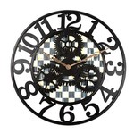 MacKenzie Childs Courtly Check Farmhouse Wall Clock - Small
