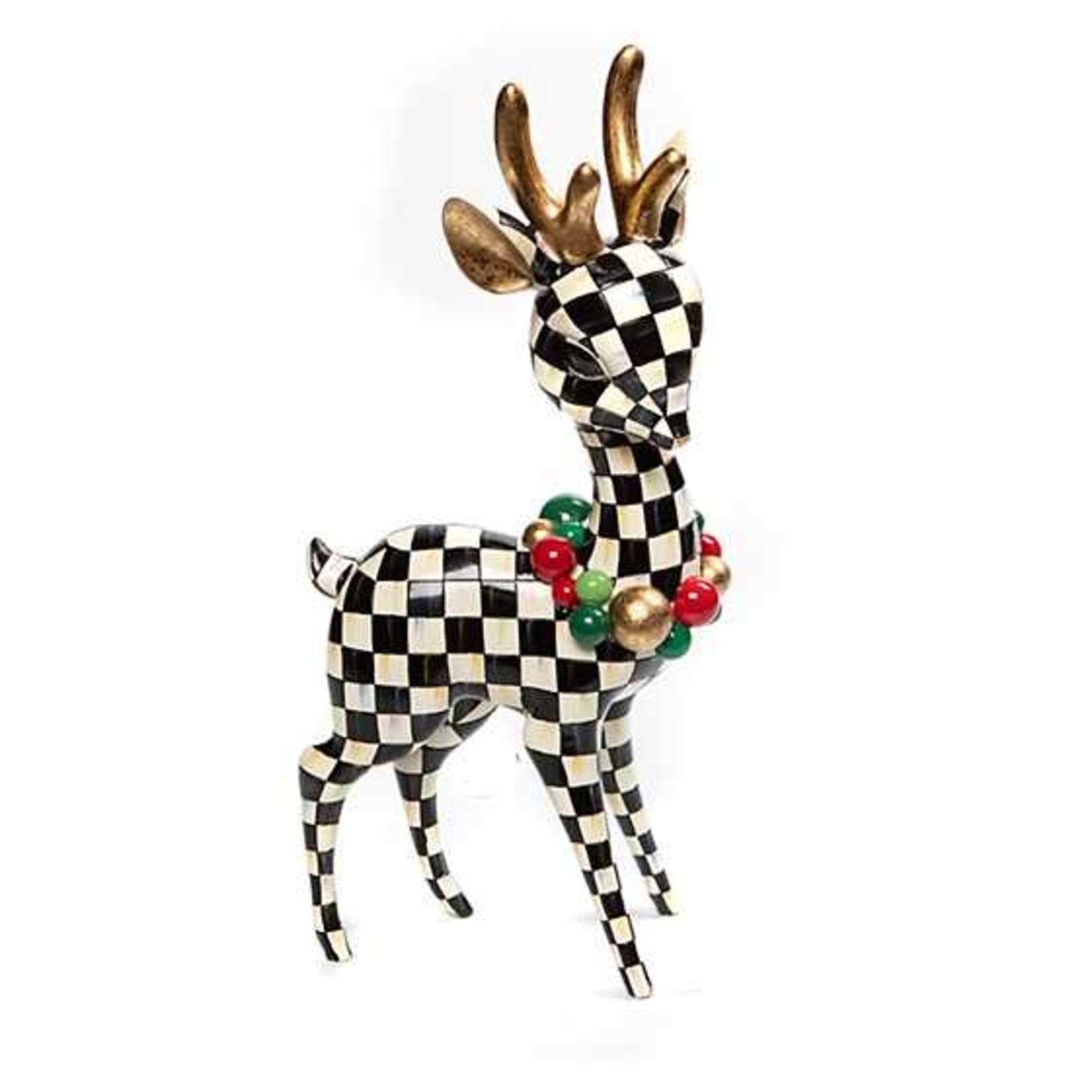 MacKenzie Childs Courtly Check Deary Deer