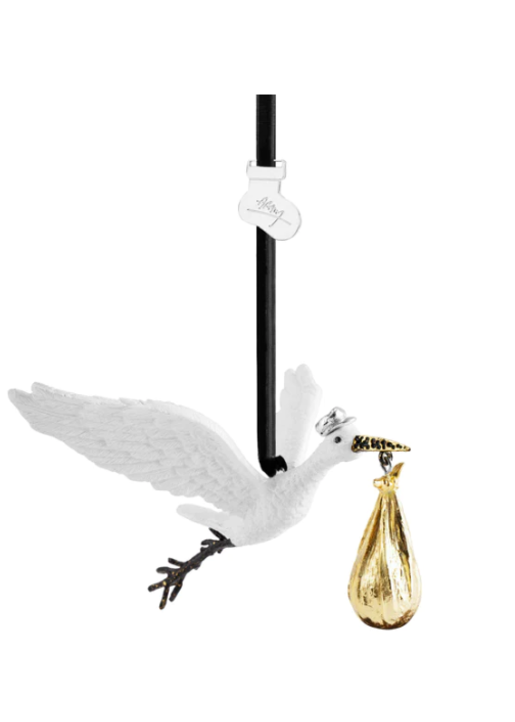 Michael Aram Stork Ornament - Gold