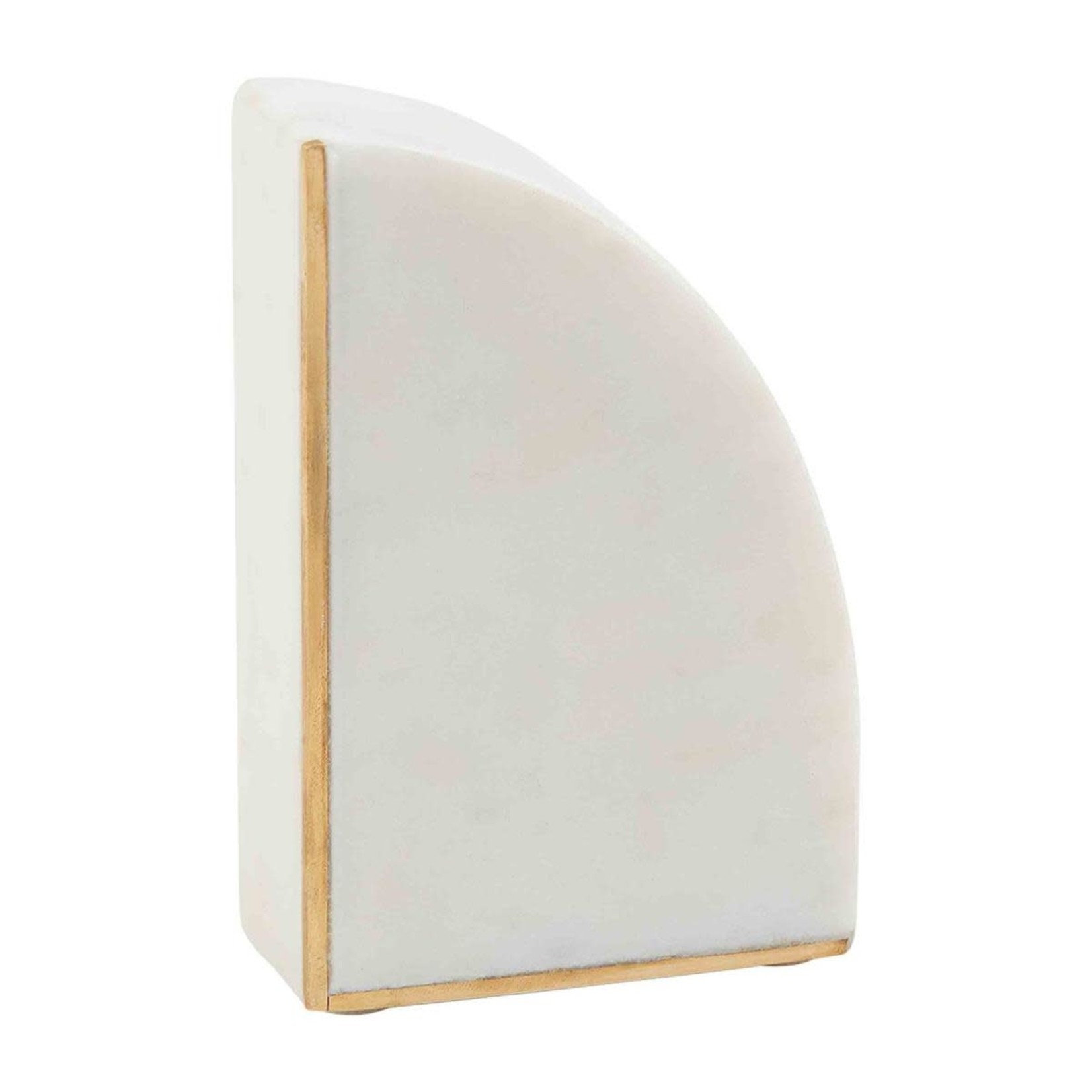 MudPie WHITE MARBLE BOOK ENDS